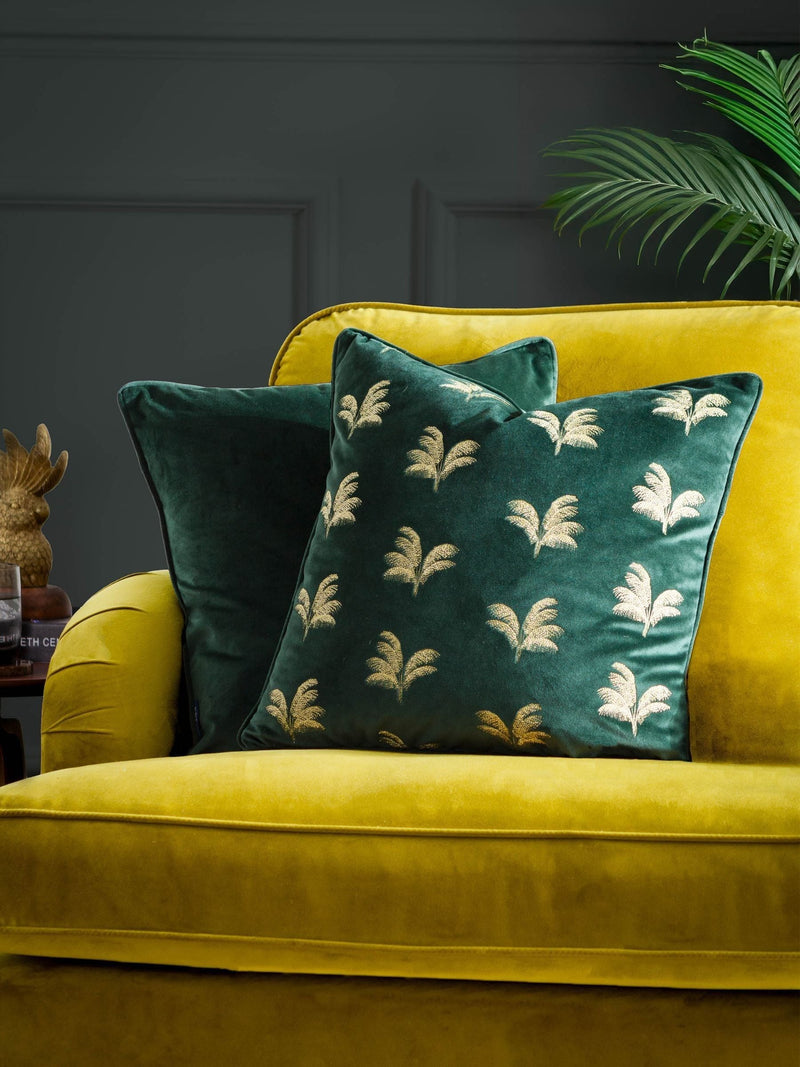 Paoletti Gilded Palms cushion 45cm (British brand)