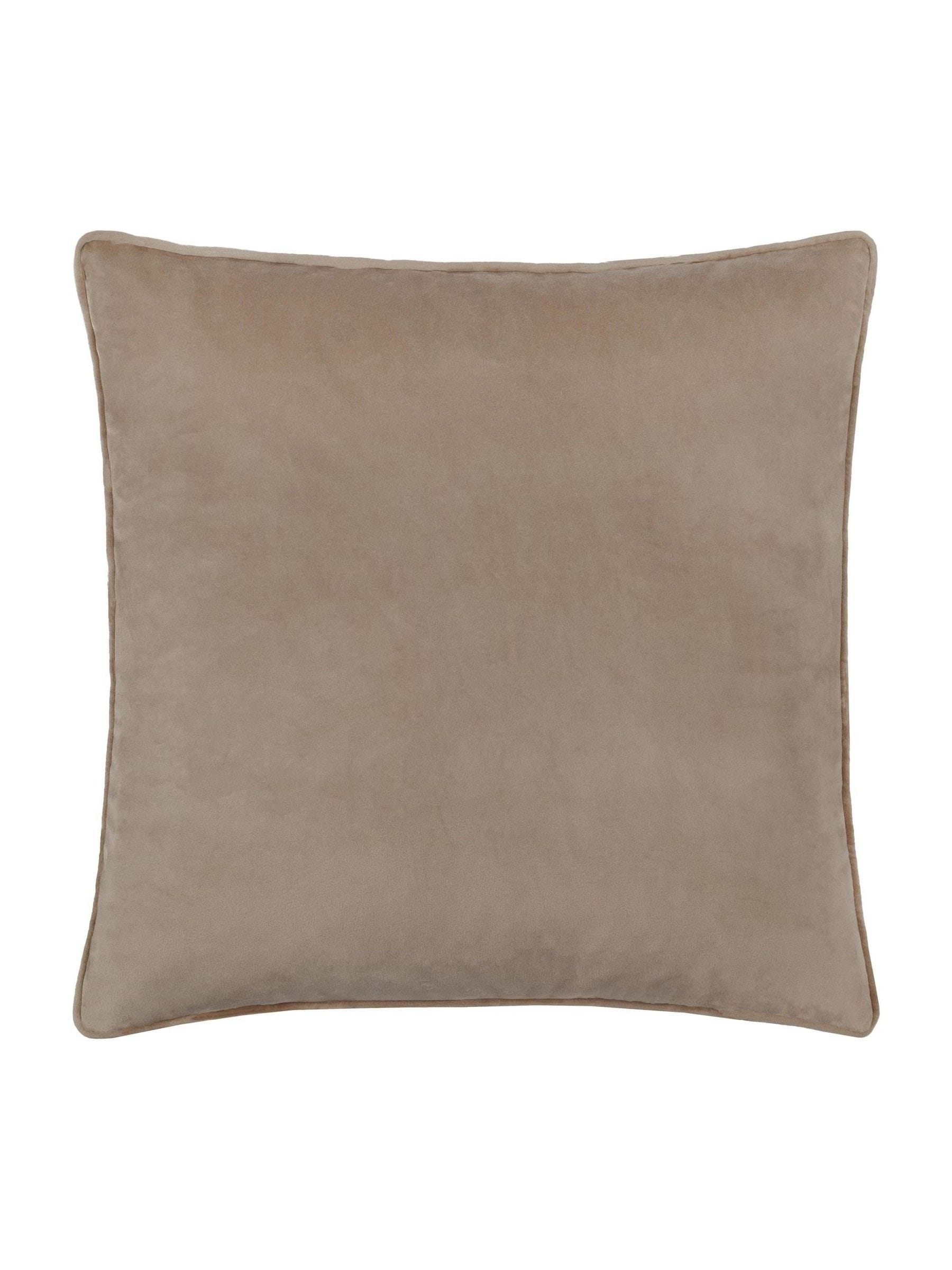 Paoletti Mink Guilded Palms cushion 45cm, UK version