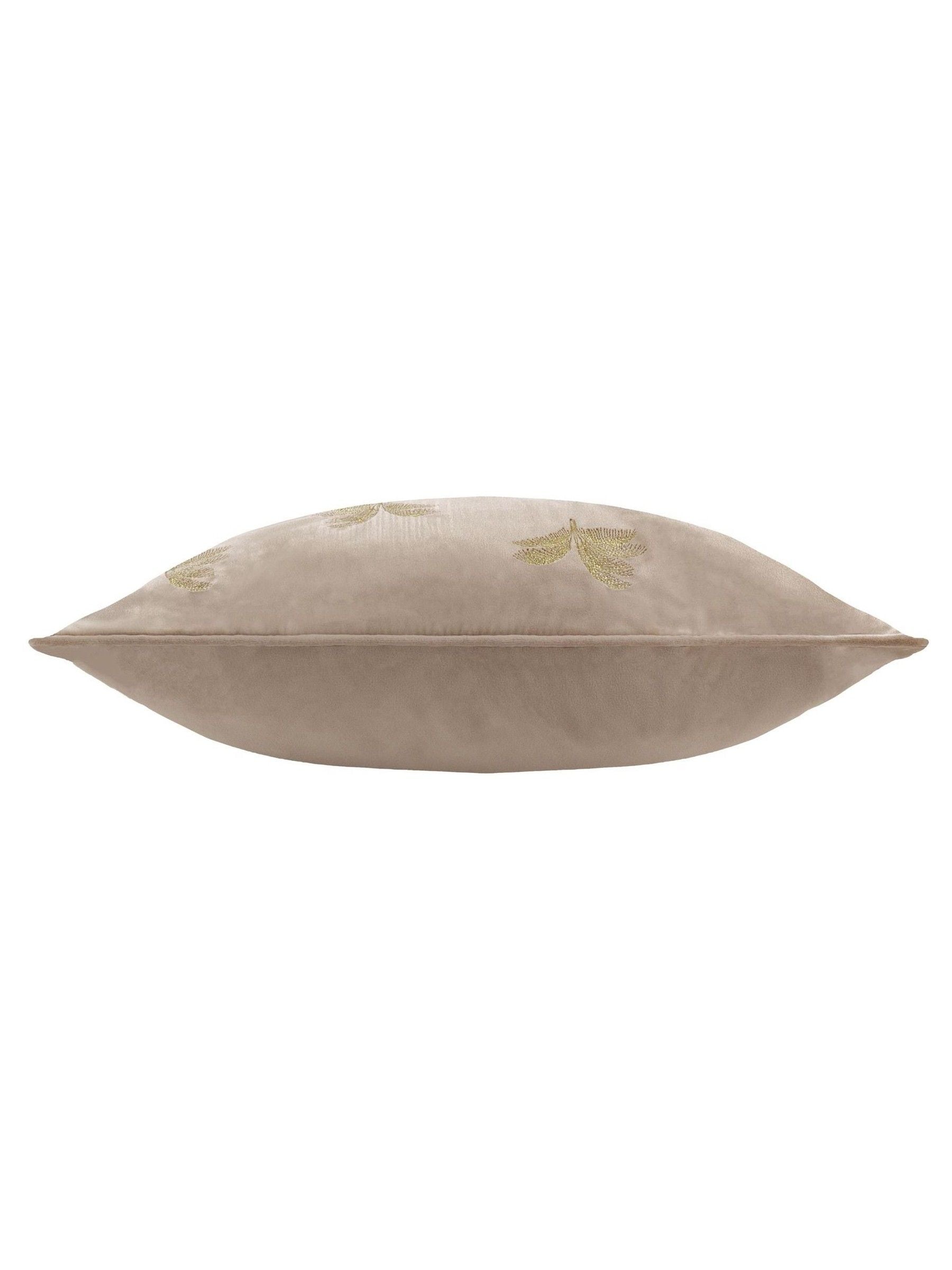 Paoletti Mink Guilded Palms cushion 45cm, UK version