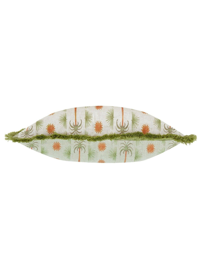 Furn Tropicala multicolour palm printed cushion, imported from the UK