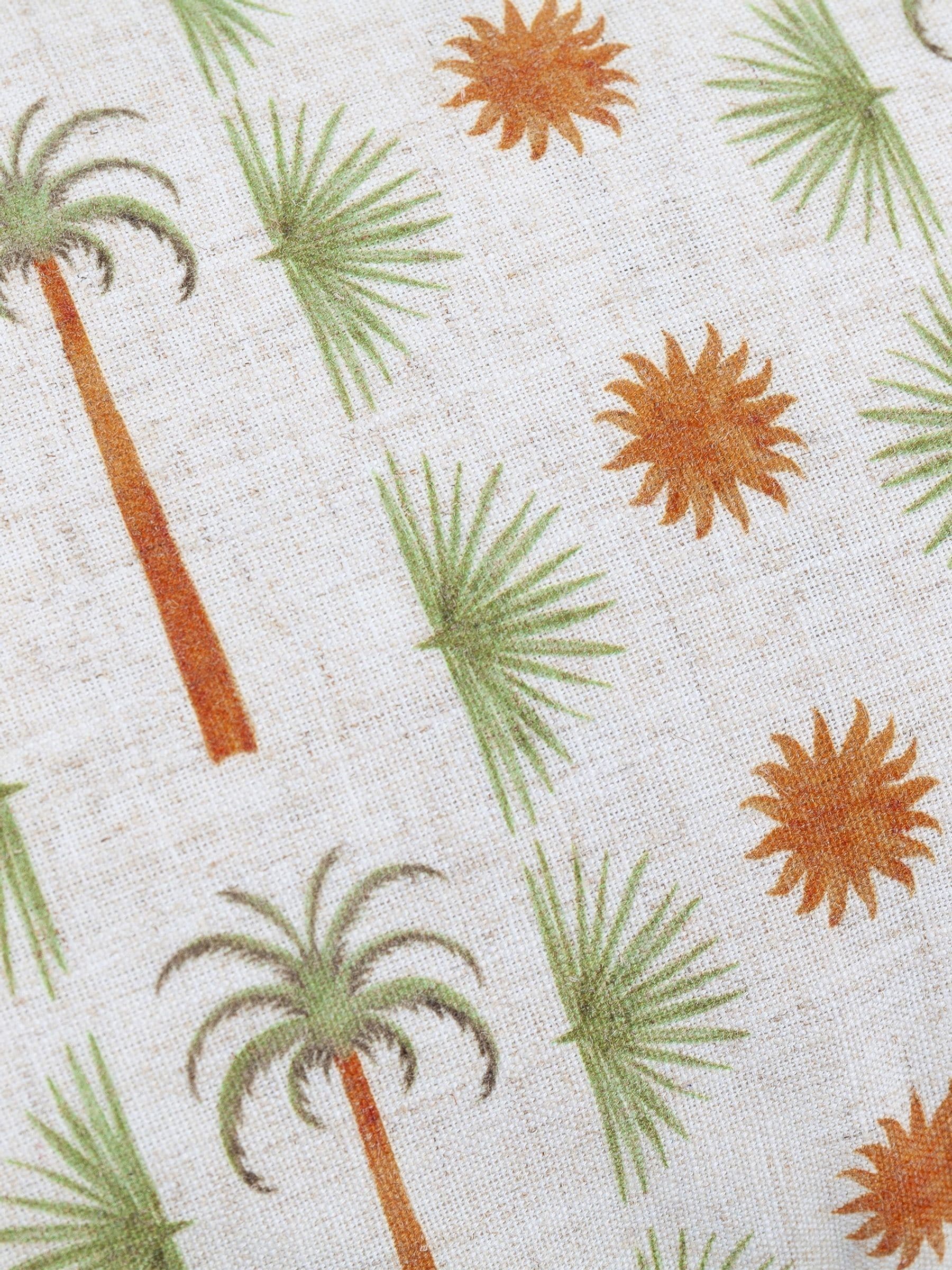 Furn Tropicala multicolour palm printed cushion, imported from the UK