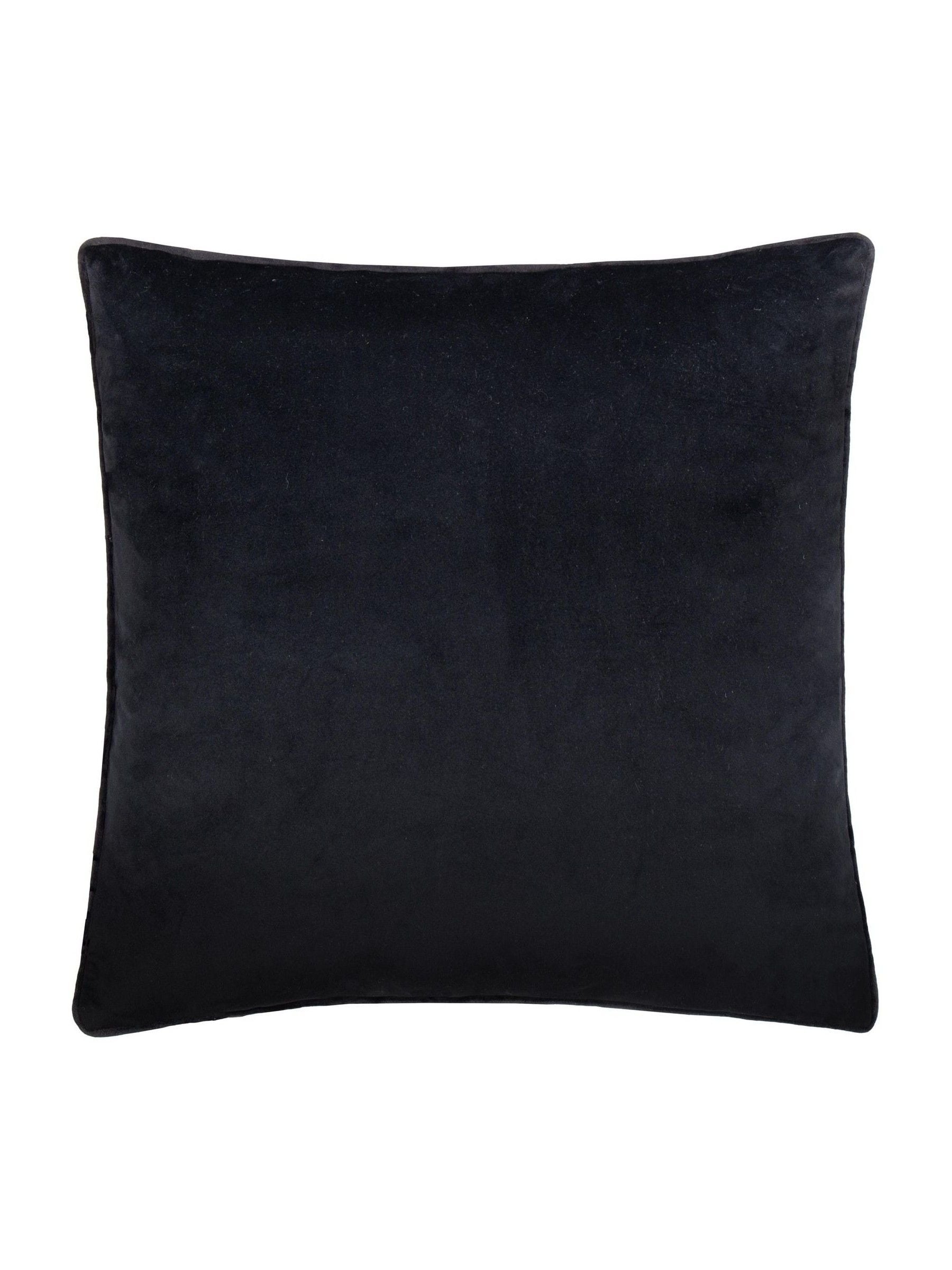 HÖEM piped velvet cushion 45cm - British product