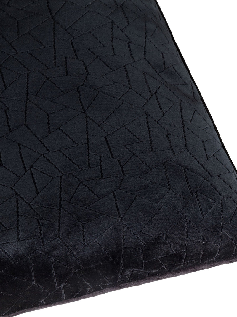 HÖEM piped velvet cushion 45cm - British product