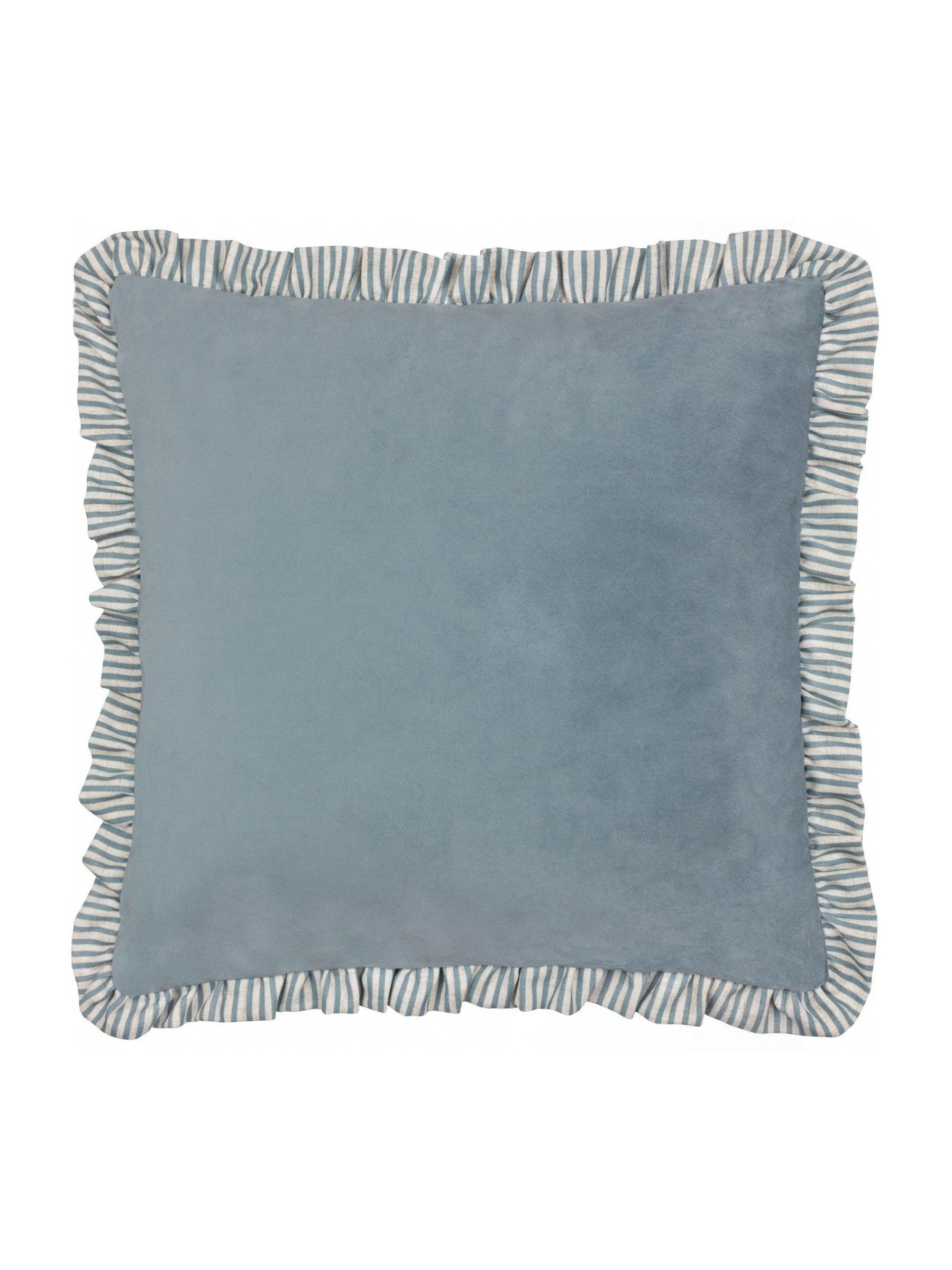 Wylder Solene ruffle velvet cushion 45cm, UK version