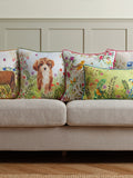 Evans Lichfield Daisy Hill Charlie Cockapoo printed cushion, imported from the UK