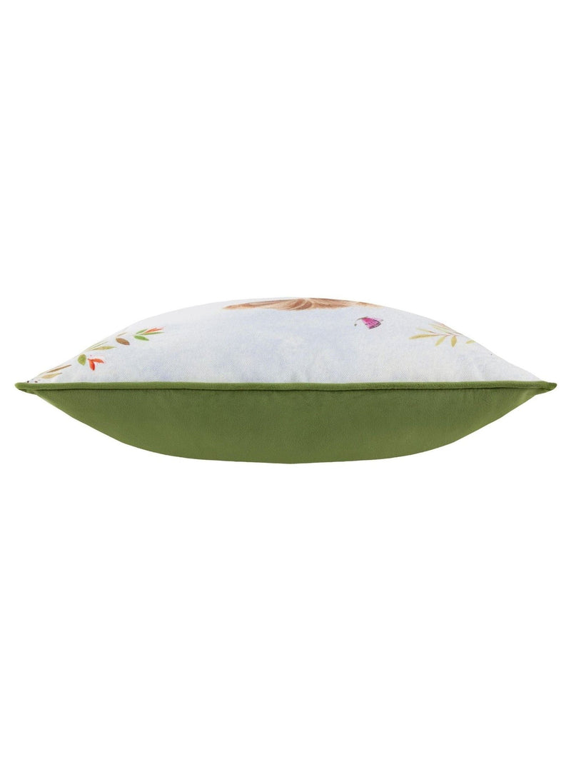 Evans Lichfield Daisy Hill Charlie Cockapoo printed cushion, imported from the UK