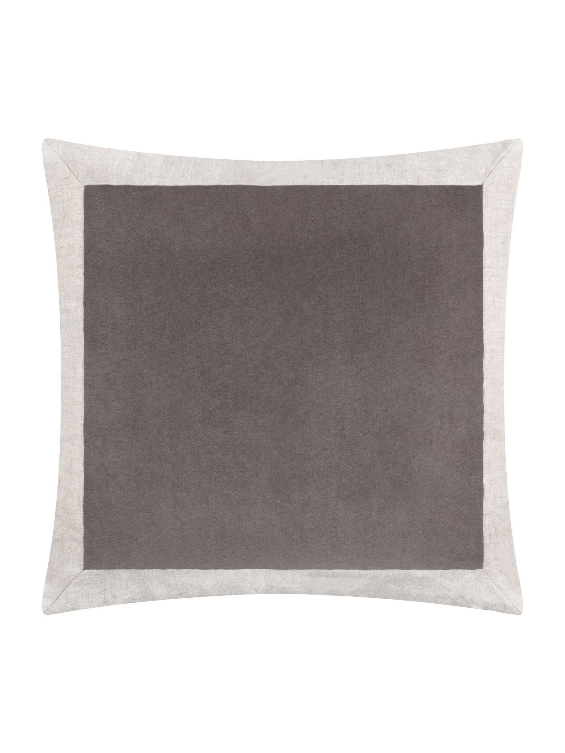 Yard taupe Auden velvet cushion 50cm (British brand)