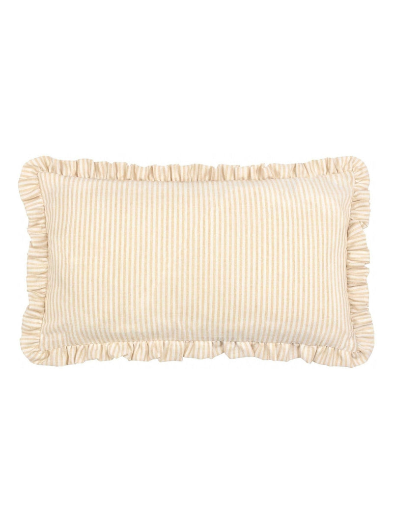 Furn Daises embroidered ruffle cushion 30x50cm UK version