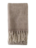 Gallery Home wool throw herringbone design, imported from the UK