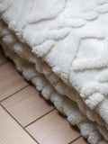 Gallery Home cable knit throw cream texture - British product