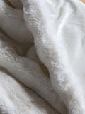 Gallery Home cream marshmallow rabbit fur throw 200x130cm (British brand)