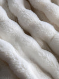 Gallery Home cream marshmallow rabbit fur throw 200x130cm (British brand)