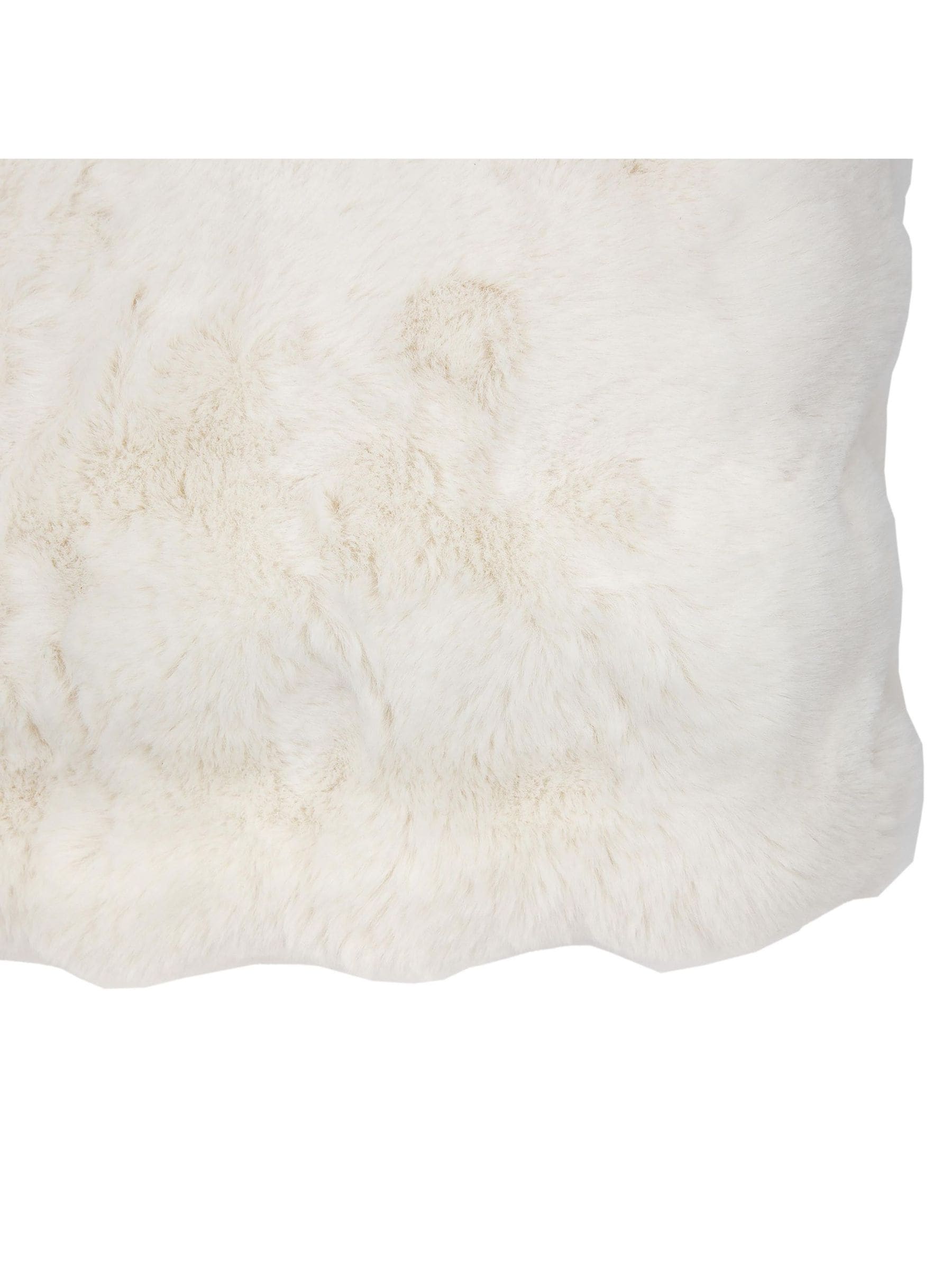 Gallery Home cream marshmallow rabbit fur throw 200x130cm (British brand)