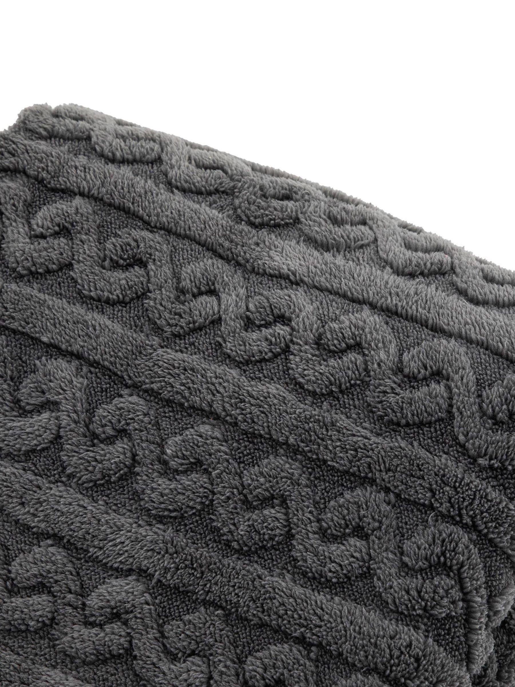 Gallery Home grey knit throw 200x130cm, imported from the UK