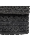 Gallery Home grey knit throw 200x130cm, imported from the UK