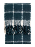Gallery Home blue check throw 130x200cm - British product