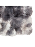 Gallery Home grey marshmallow marble rabbit faux fur throw, UK version