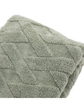 Gallery Home green cross knit throw, imported from the UK