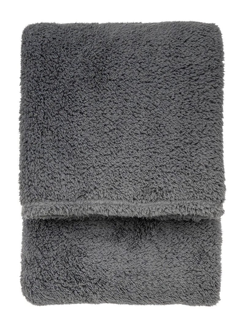 Gallery Home grey teddy fleece throw 200cm, UK version