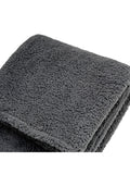 Gallery Home grey teddy fleece throw 200cm, UK version