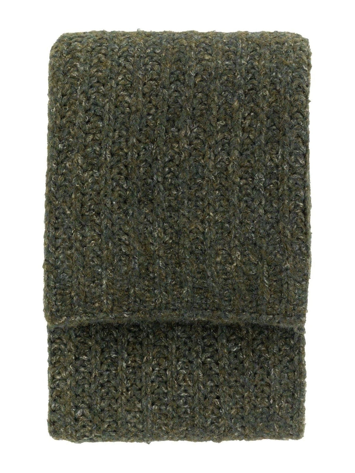 Gallery Home green melange knit throw 130x200cm (British brand)