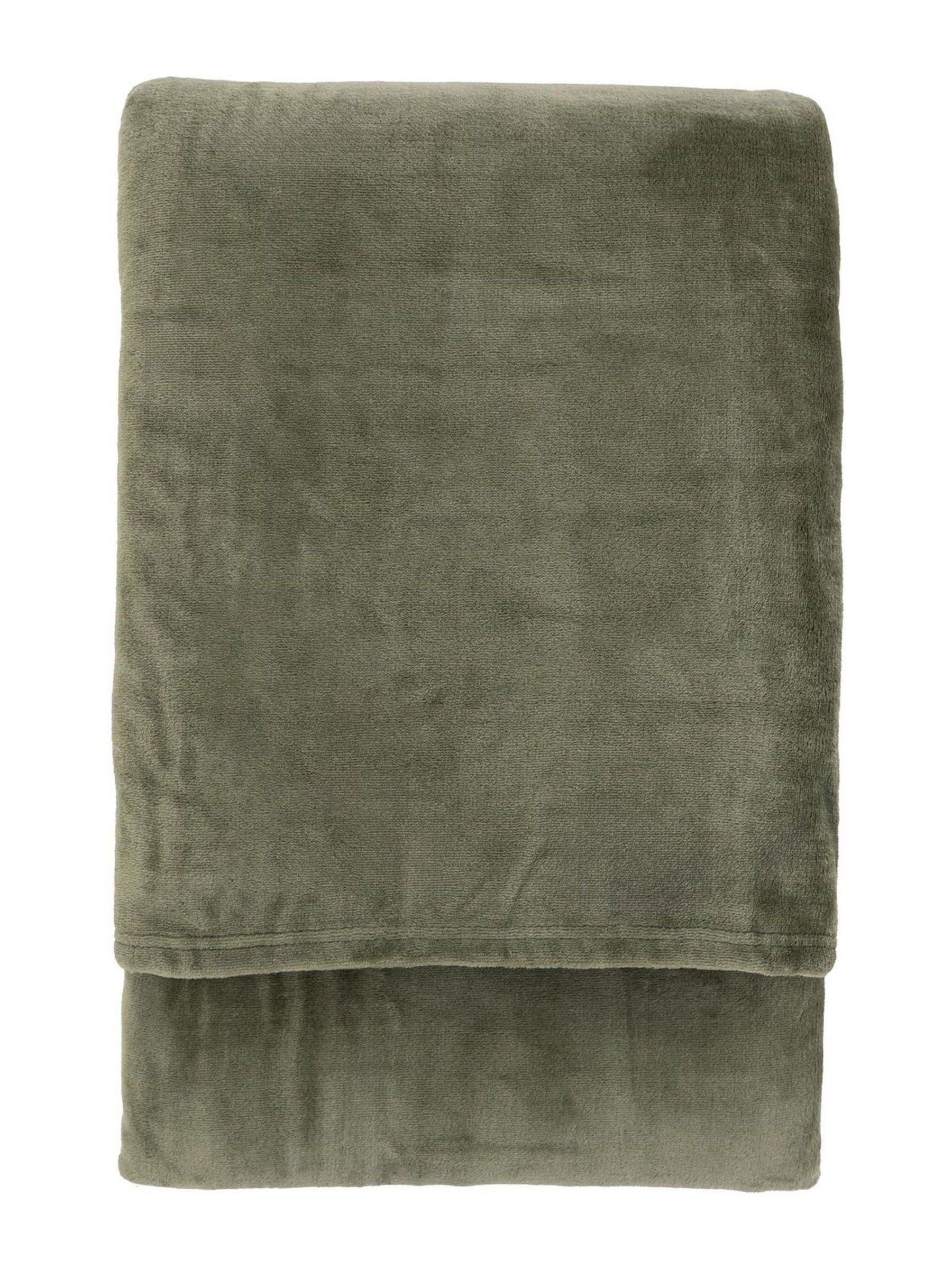 Gallery Home green Simply Throw 200x200cm - British product