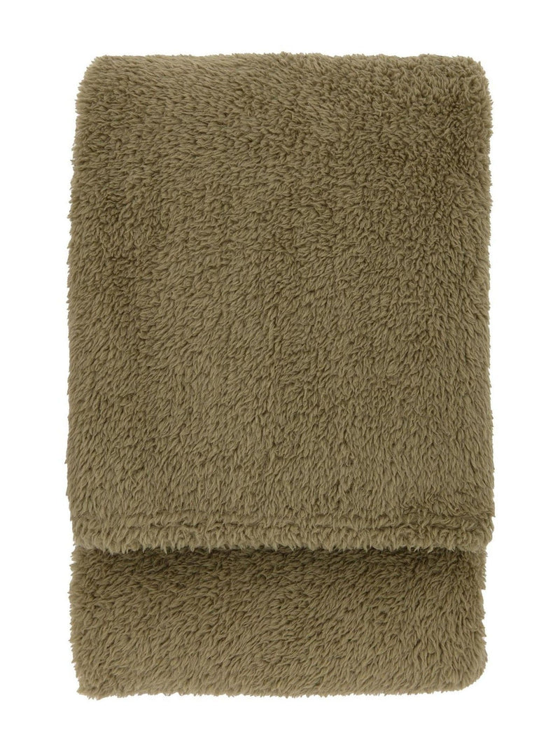 Gallery Home Green Teddy Fleece Throw - British product