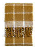 Gallery Home yellow check throw 130x200cm (British brand)