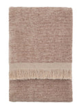 Gallery Home natural willow chenille throw blanket (British brand)