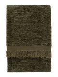 Gallery Home Green Willow chenille throw - British product