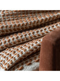 Gallery Home orange woven throw (British brand)