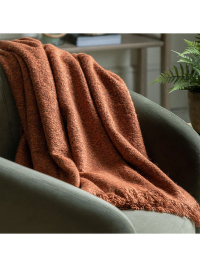 Next Gallery Home Orange Throw- Buy online at McGrocer