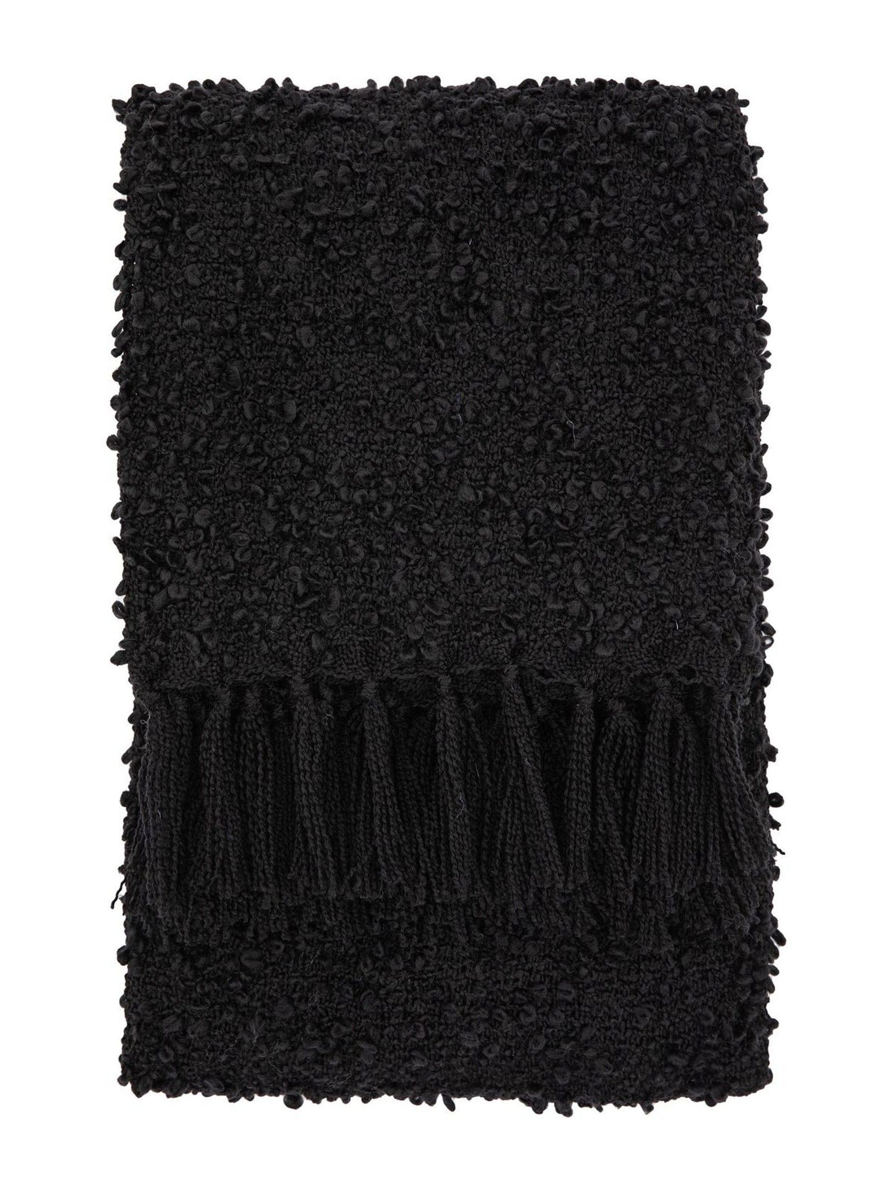 Gallery Home Black Bologna throw 200x130cm, UK version