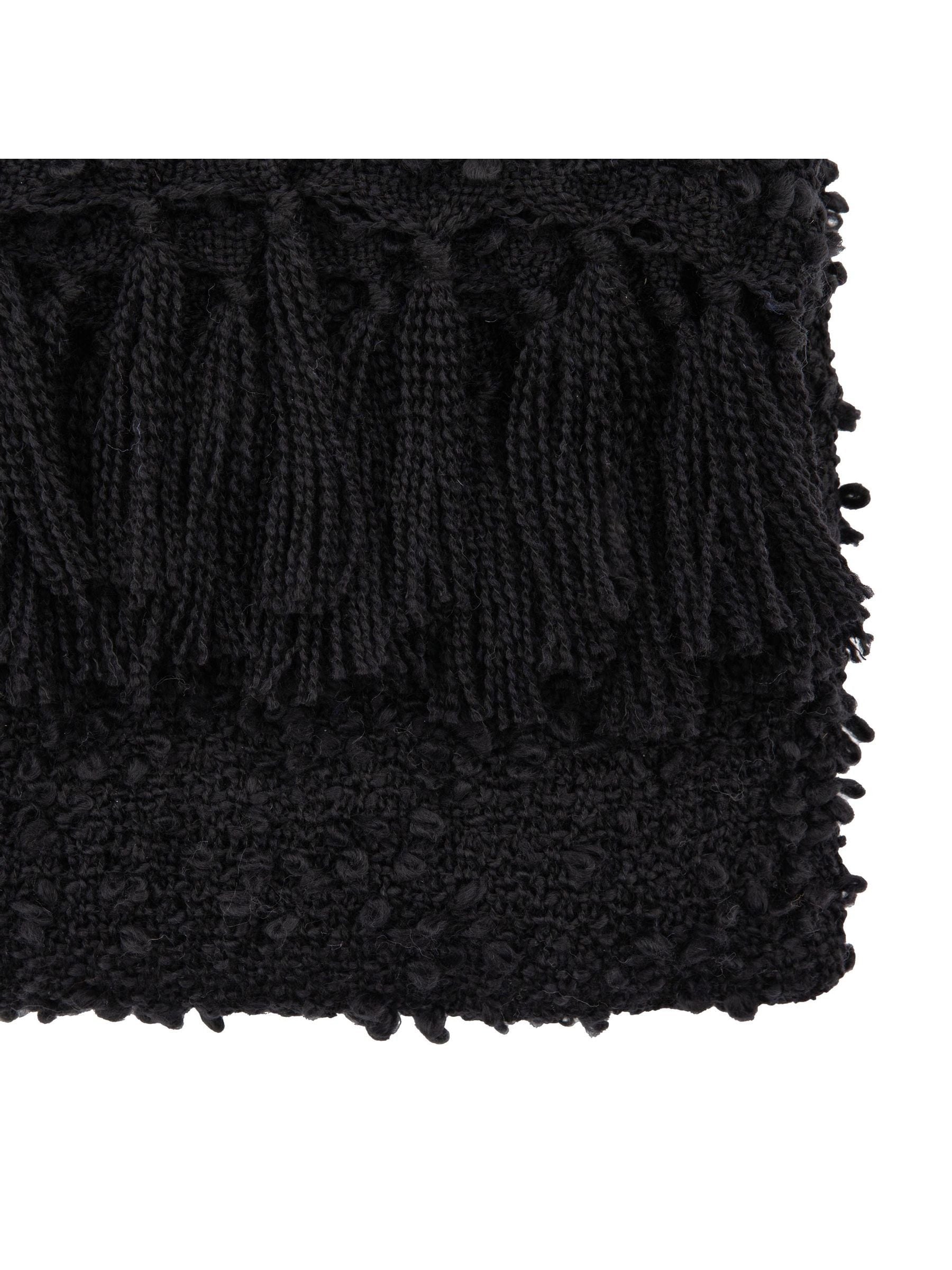 Gallery Home Black Bologna throw 200x130cm, UK version