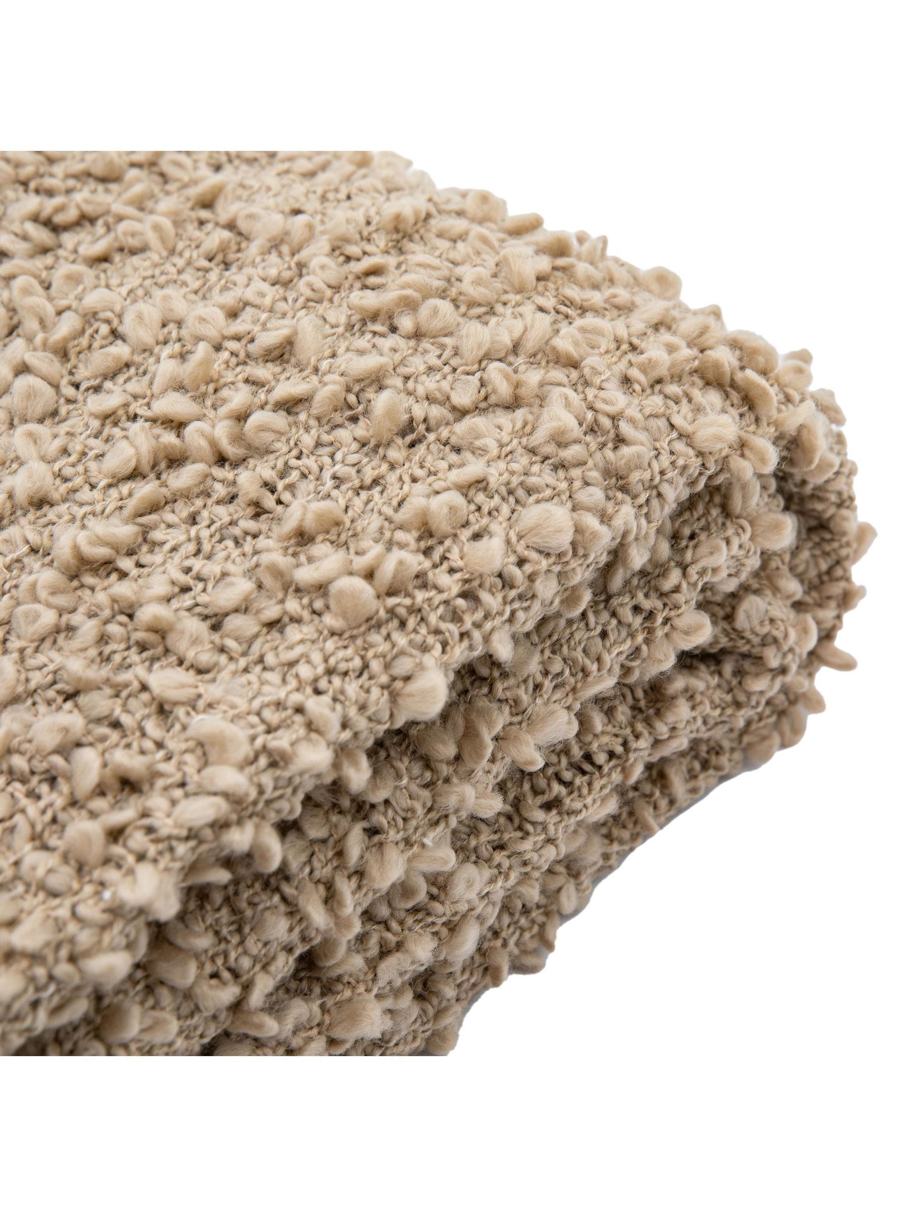 Gallery Home Brown Bologna boucle throw - UK version