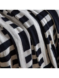 Gallery Home black knitted tassel throw, 200cm by 130cm (British brand)