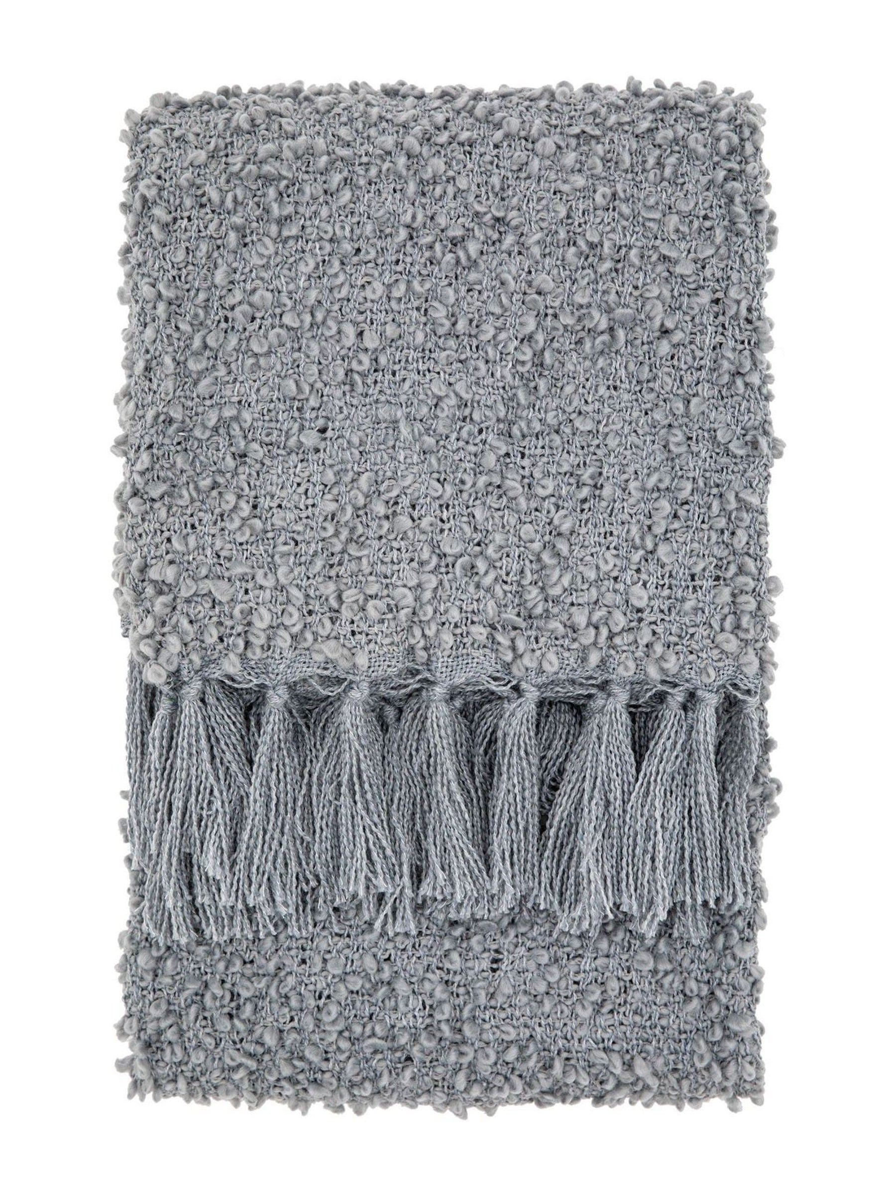 Gallery Home grey boucle throw 200x130cm, UK version