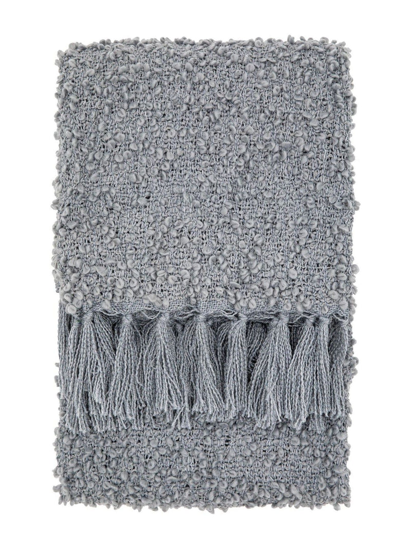 Gallery Home grey boucle throw 200x130cm, UK version