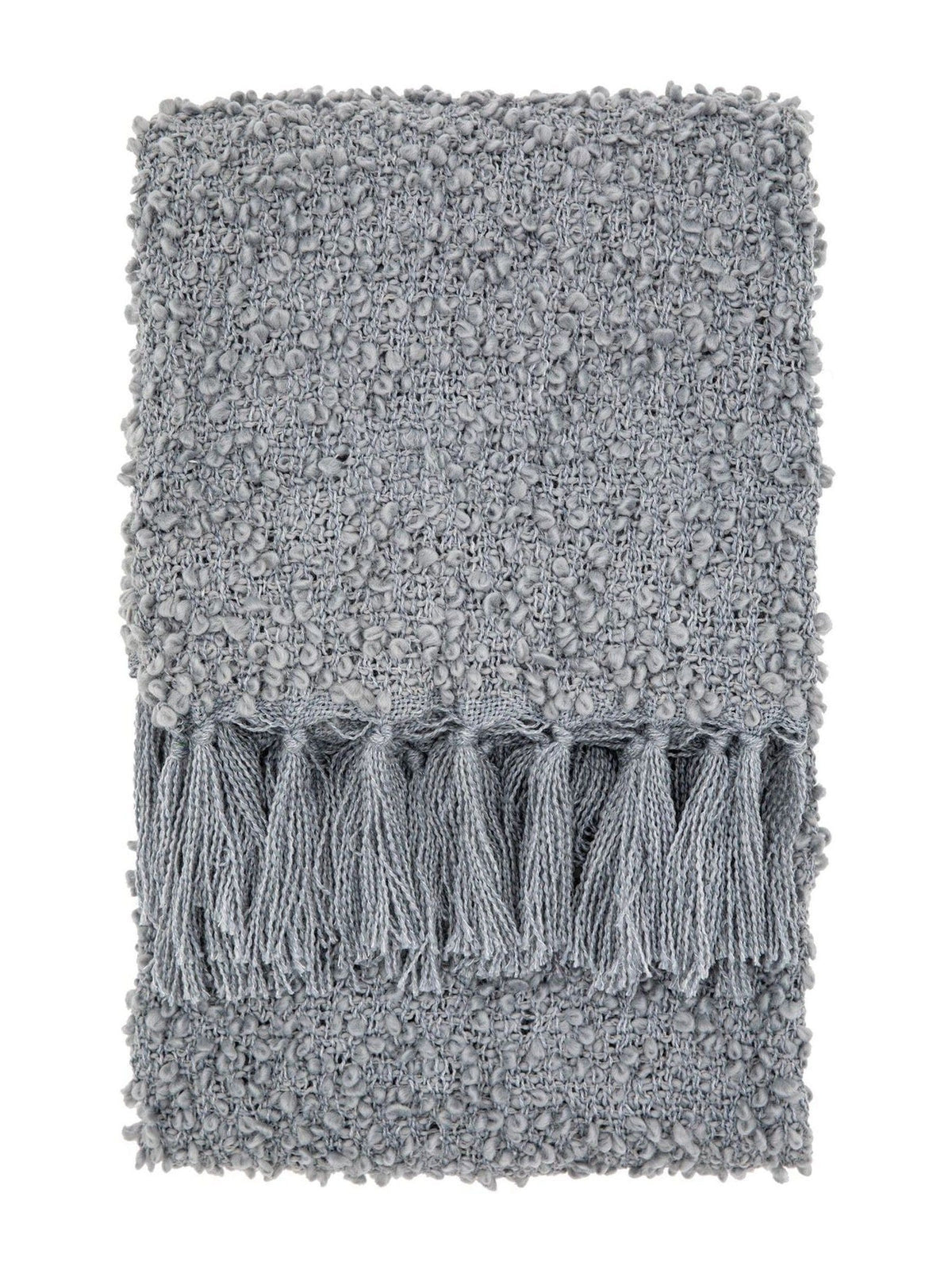 Gallery Home grey boucle throw 200x130cm, UK version