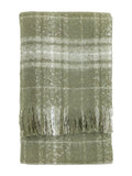 Gallery Home green check throw 200x180cm - British product