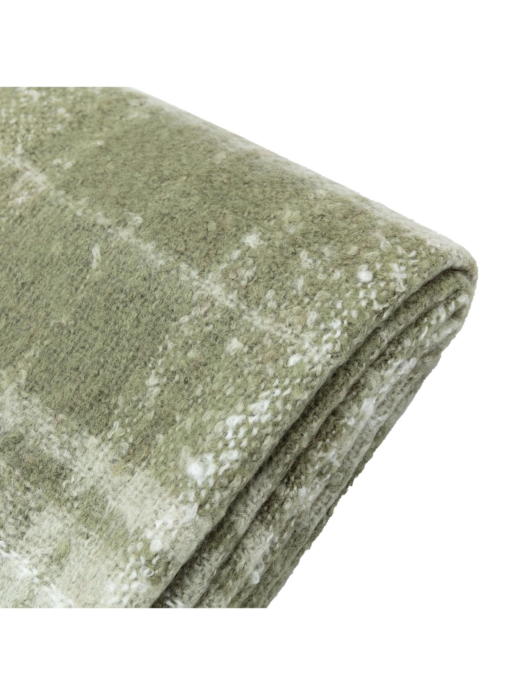 Gallery Home green check throw 200x180cm - British product