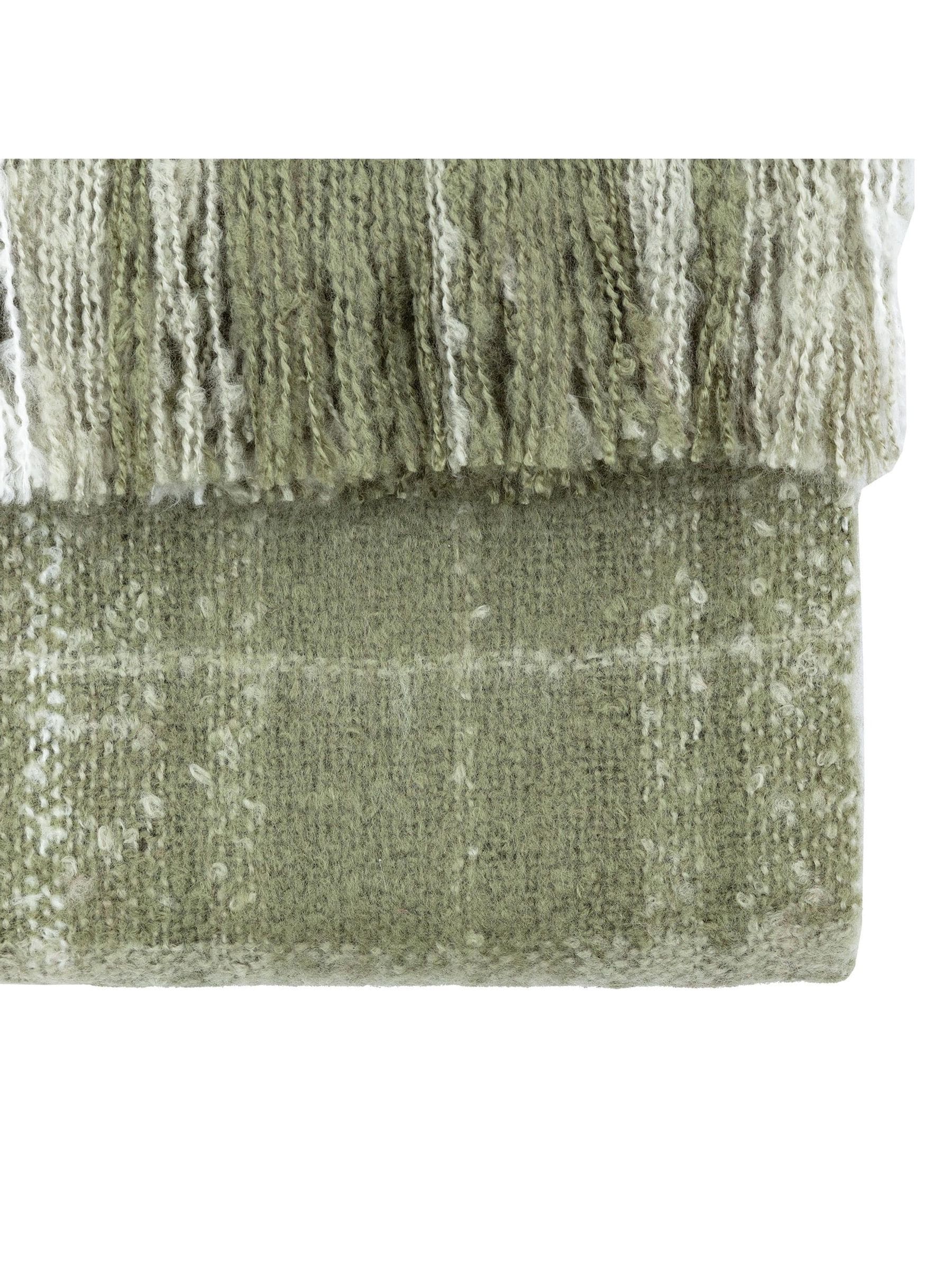 Gallery Home green check throw 200x180cm - British product