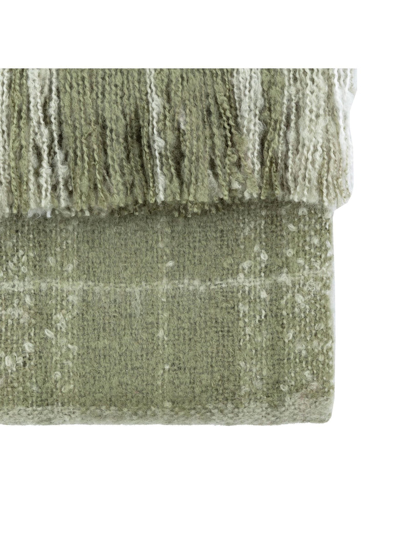Gallery Home green check throw 200x180cm - British product