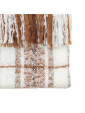 Gallery Home brown check faux throw, UK version