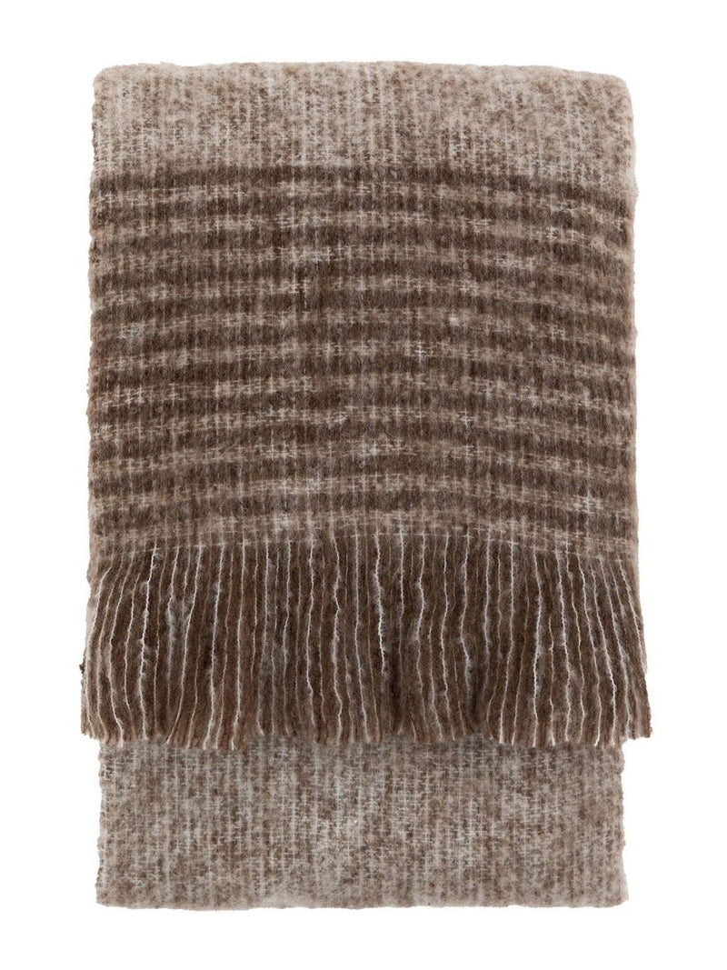 Gallery Home brown fringe throw, UK version