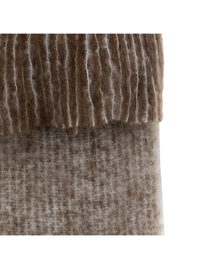 Gallery Home brown fringe throw, UK version
