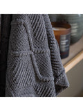 Gallery Home grey chenille cable throw 200x130cm, UK version
