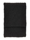 Gallery Home grey chenille cable throw 200x130cm, UK version