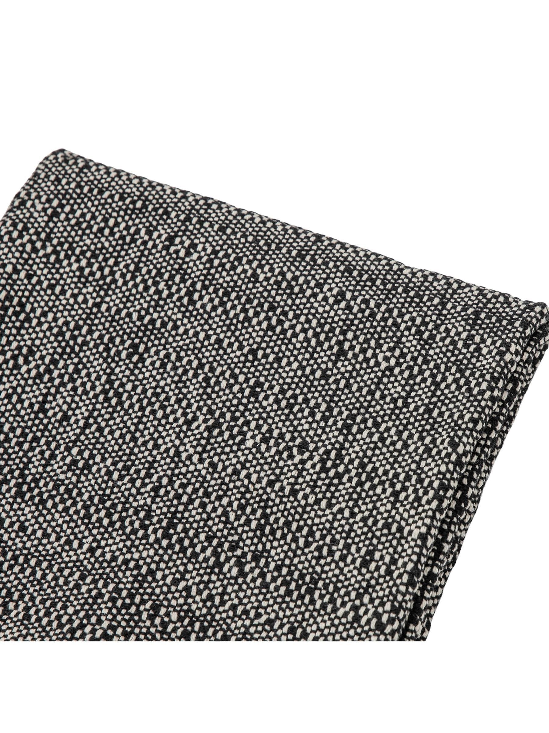Gallery Home black woven throw with tassel edge - British product