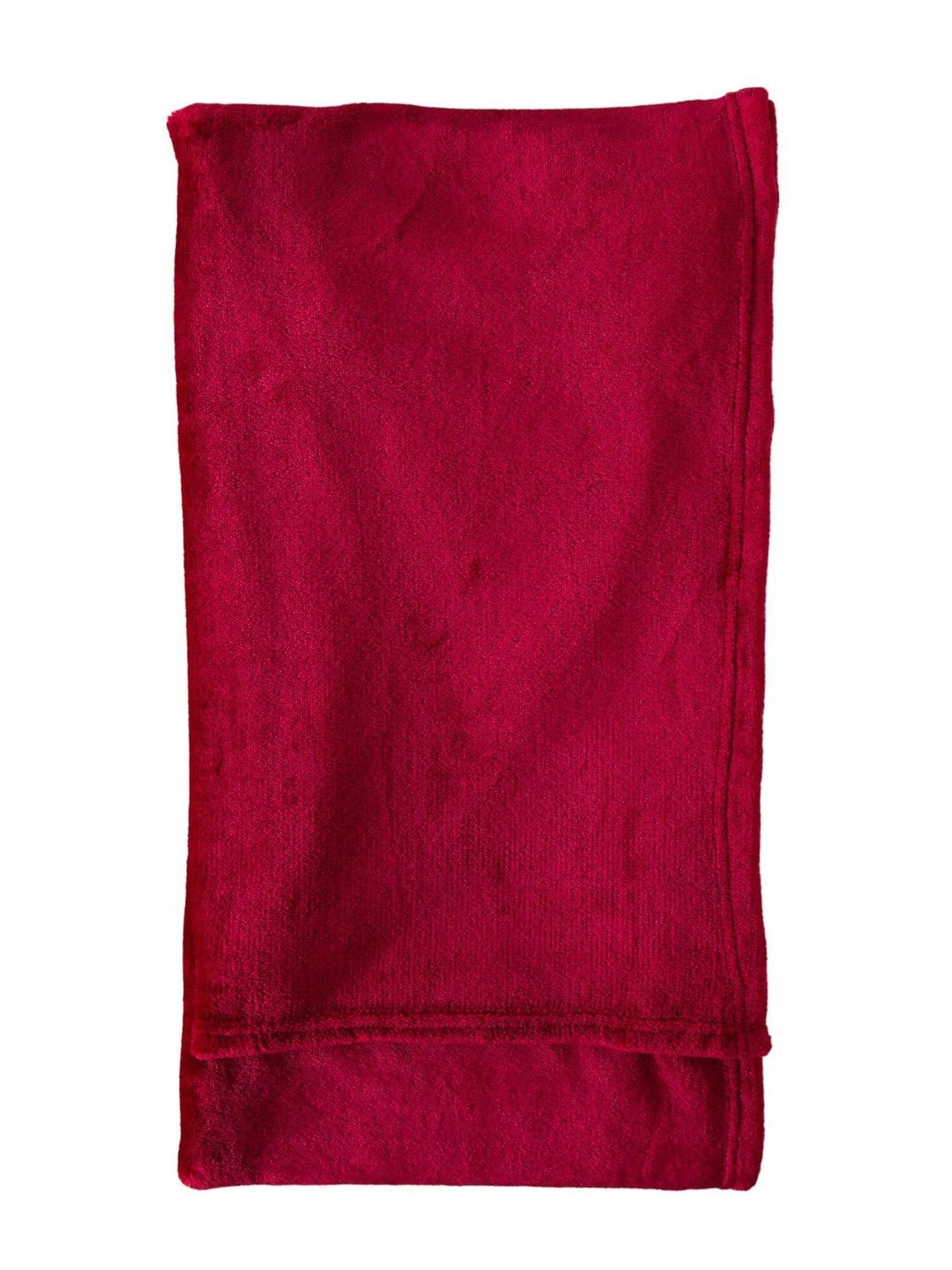 Gallery Home red flannel fleece throw 200x140cm (British brand)